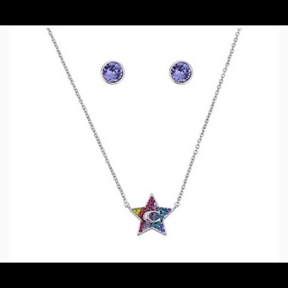Coach Star Necklace and Earrings Set - Picture 3 of 5